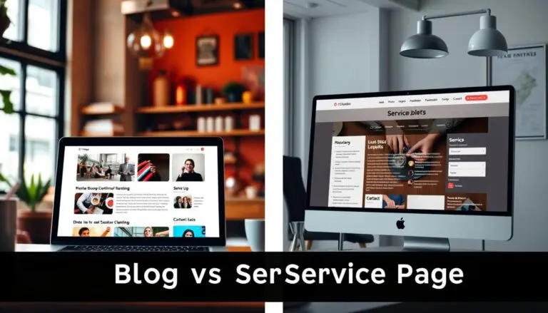 blog vs service pages