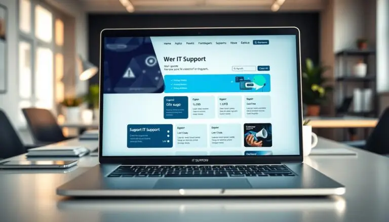 it support website examples