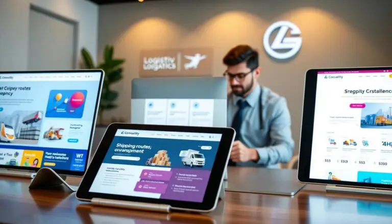 logistics company website examples