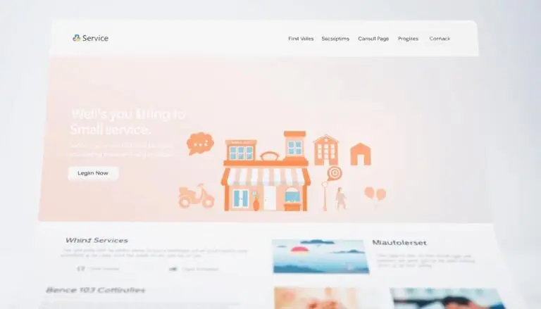 service page examples for small business