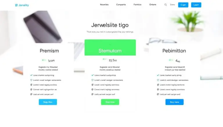 website pricing page examples