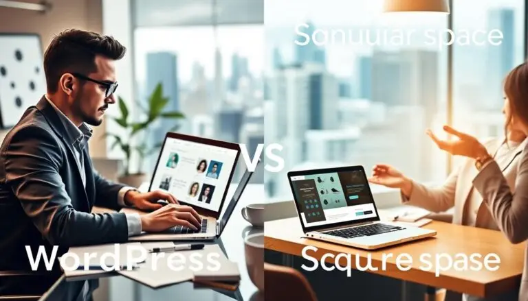 wordpress vs squarespace small business